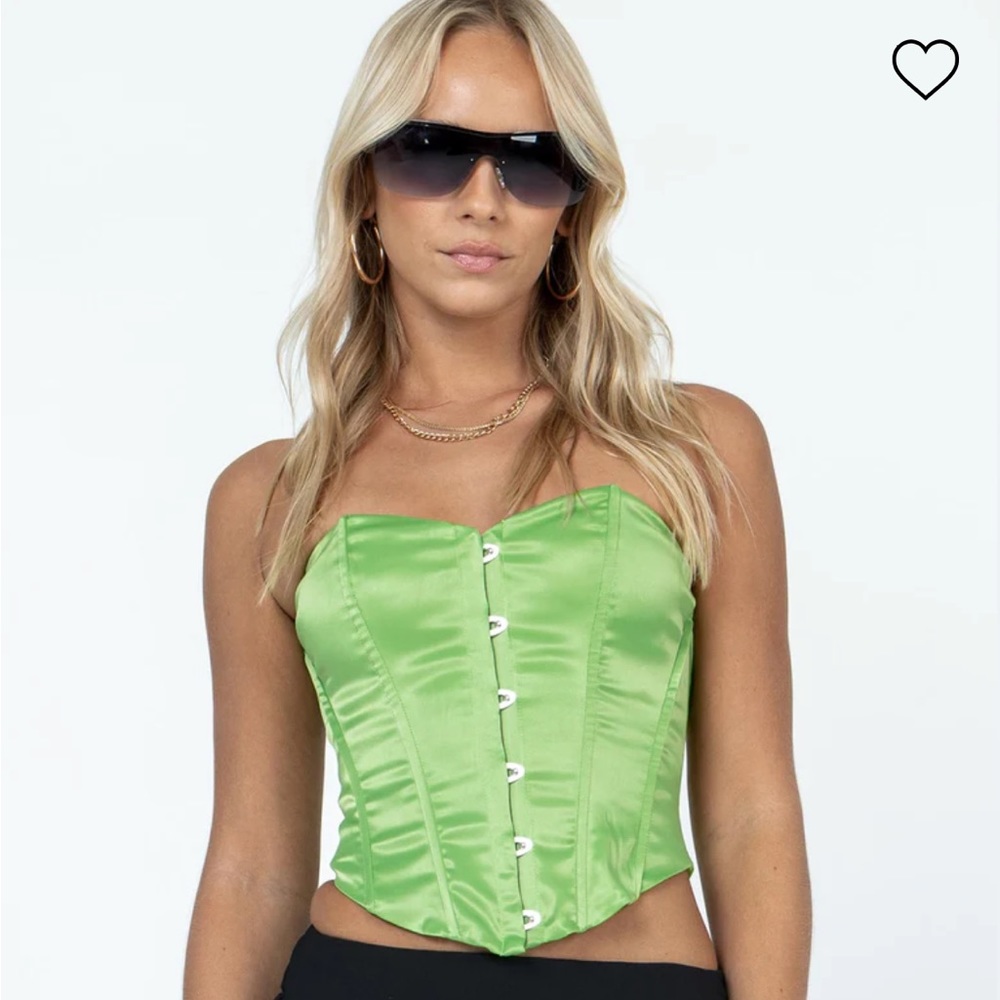 Princess Polly In The Moment Green Corset
